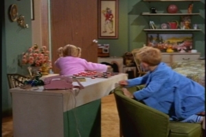 The twins' fight over the rules of checkers quickly escalates, as Jody threatens to "sock" Buffy.