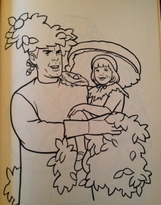 The other pages feature the Douglas family. The illustrator does a pretty good job making Steve look recognizable.